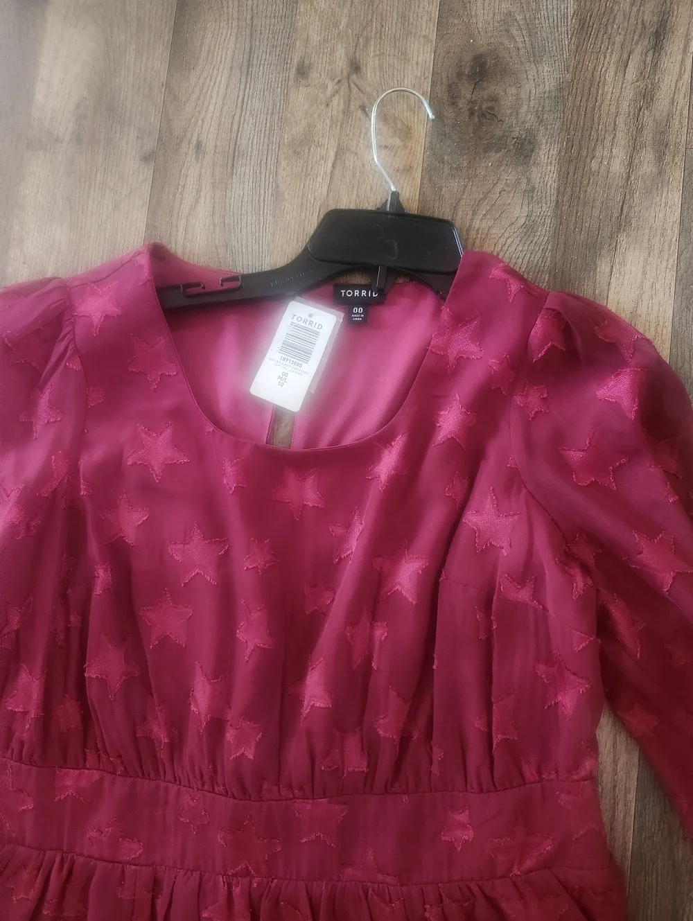 Torrid Clip Dot Star Midi Dress, 10, NWT - Picture 2 of 4